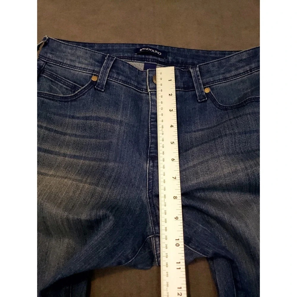 Bandolino Jeans‎ size 4  Women's Lisbeth Curvy Skinny Crop Snap Hem